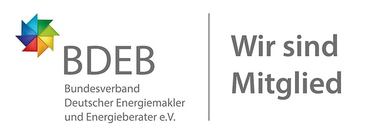 Mitgliedschaftszeichen des Bundesverbands Deutscher Energiemakler und Energieberater